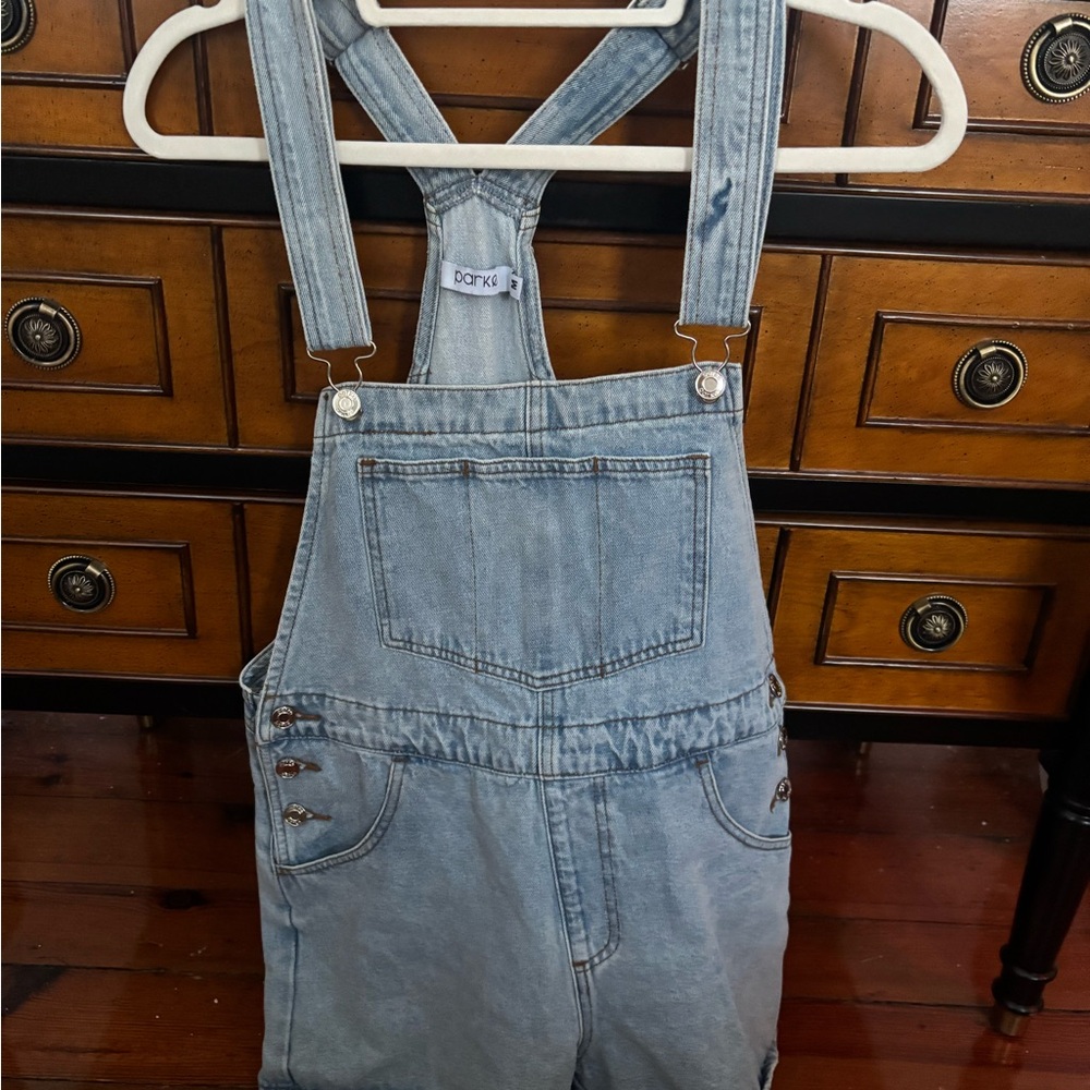 Parke Medium Jean Shortie Overalls